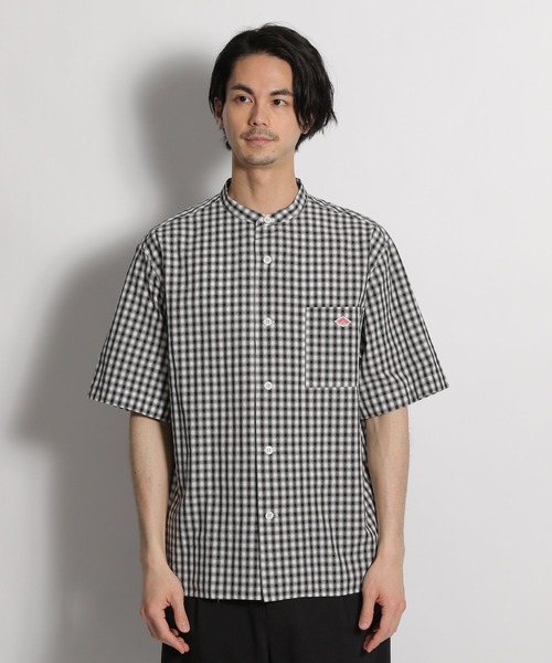 DANTON ブラック　半袖シャツ Danton 「DANTON」 半袖シャツ 38 ブラック メンズ : ZOZOTOWN