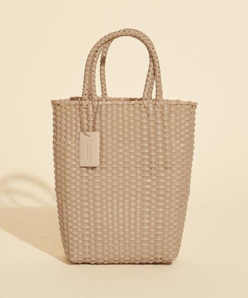 BEAUTY&YOUTH UNITED ARROWS（ビューティーアンドユースユナイテッドアローズ）の「BY∴ ダブルハンドルミニバスケット/カゴバッグ（かごバッグ・レディース・コバルトブルー/ライム/ブラック/ベージュ/オフホワイト/ライラック・FREE）」の7枚目の写真