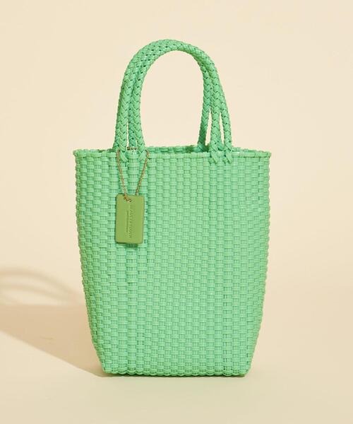 BEAUTY&YOUTH UNITED ARROWS(ビューティーアンドユースユナイテッドアローズ)の「BY∴ ダブルハンドルミニバスケット/カゴバッグ ◆(かごバッグ・レディース・ブラック/ベージュ/オフホワイト/ライム/ライラック/コバルトブルー・FREE)」の7枚目の写真