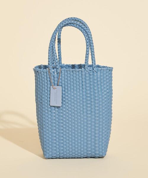 BEAUTY&YOUTH UNITED ARROWS(ビューティーアンドユースユナイテッドアローズ)の「BY∴ ダブルハンドルミニバスケット/カゴバッグ ◆(かごバッグ・レディース・ブラック/ベージュ/オフホワイト/ライム/ライラック/コバルトブルー・FREE)」の8枚目の写真