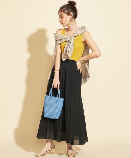 BEAUTY&YOUTH UNITED ARROWS（ビューティーアンドユースユナイテッドアローズ）の「BY∴ ダブルハンドルミニバスケット/カゴバッグ（かごバッグ・レディース・コバルトブルー/ライム/ブラック/ベージュ/オフホワイト/ライラック・FREE）」の14枚目の写真