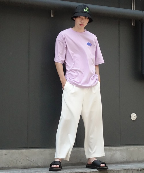 anown(アノン)の「ペロリンガール バックプリントオーバーサイズ 半袖Tシャツ【イラストレーター佐藤なつみ×anown 限定コラボ】(Tシャツ/カットソー・レディース・ホワイト/パープル・M/L)」の14枚目の写真