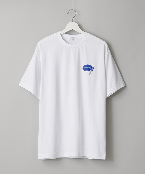 anown(アノン)の「ペロリンガール バックプリントオーバーサイズ 半袖Tシャツ【イラストレーター佐藤なつみ×anown 限定コラボ】(Tシャツ/カットソー・レディース・ホワイト/パープル・M/L)」の19枚目の写真