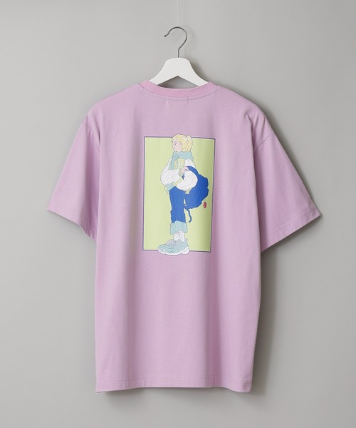 anown(アノン)の「ペロリンガール バックプリントオーバーサイズ 半袖Tシャツ【イラストレーター佐藤なつみ×anown 限定コラボ】(Tシャツ/カットソー・レディース・ホワイト/パープル・M/L)」の21枚目の写真