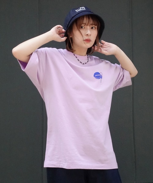 anown(アノン)の「ペロリンガール バックプリントオーバーサイズ 半袖Tシャツ【イラストレーター佐藤なつみ×anown 限定コラボ】(Tシャツ/カットソー・レディース・ホワイト/パープル・M/L)」の10枚目の写真