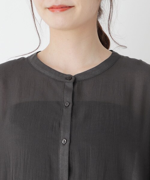 pink adobe（ピンクアドベ）の「◆【M-L】エアリーガーゼ　ティアードブラウス（シャツ/ブラウス・レディース・ブラック/オフホワイト/カーキ・40/38）」の11枚目の写真