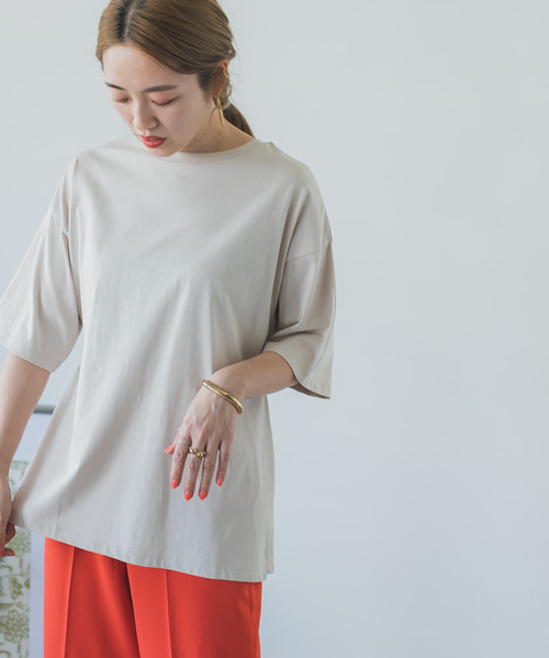 ITEMS URBANRESEARCH（アイテムズ アーバンリサーチ）の「2WAYバックオープンプルオーバー（Tシャツ/カットソー・レディース・スミクロ/ピンク系その他/グレー系その他・FREE）」の8枚目の写真