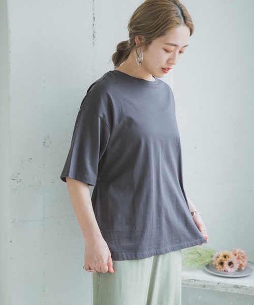 ITEMS URBANRESEARCH（アイテムズ アーバンリサーチ）の「2WAYバックオープンプルオーバー（Tシャツ/カットソー・レディース・スミクロ/ピンク系その他/グレー系その他・FREE）」の9枚目の写真