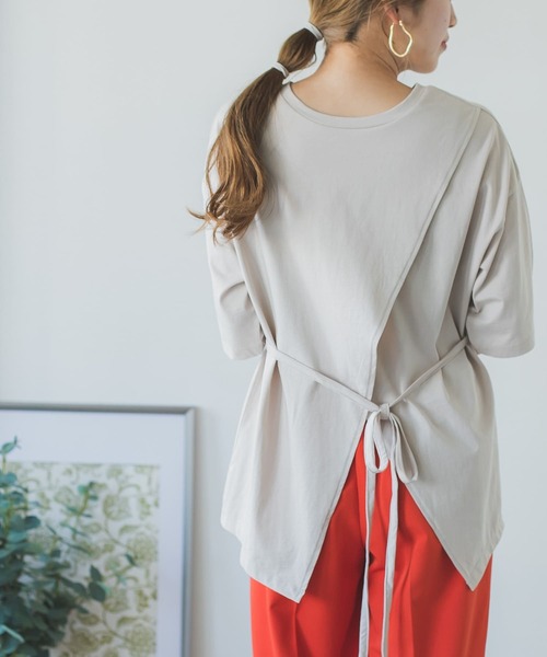 ITEMS URBANRESEARCH（アイテムズ アーバンリサーチ）の「2WAYバックオープンプルオーバー（Tシャツ/カットソー・レディース・スミクロ/ピンク系その他/グレー系その他・FREE）」の12枚目の写真