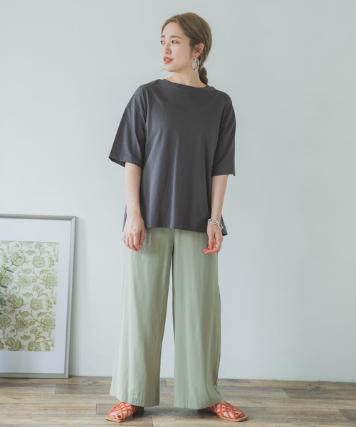 ITEMS URBANRESEARCH（アイテムズ アーバンリサーチ）の「2WAYバックオープンプルオーバー（Tシャツ/カットソー・レディース・スミクロ/ピンク系その他/グレー系その他・FREE）」の13枚目の写真