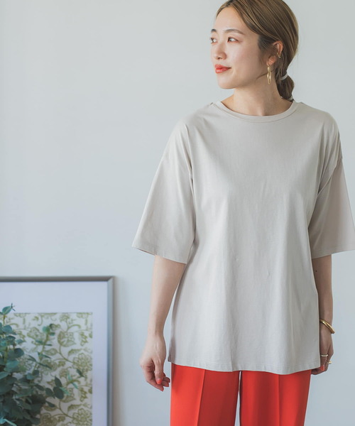 ITEMS URBANRESEARCH（アイテムズ アーバンリサーチ）の「2WAYバックオープンプルオーバー（Tシャツ/カットソー・レディース・スミクロ/ピンク系その他/グレー系その他・FREE）」の14枚目の写真