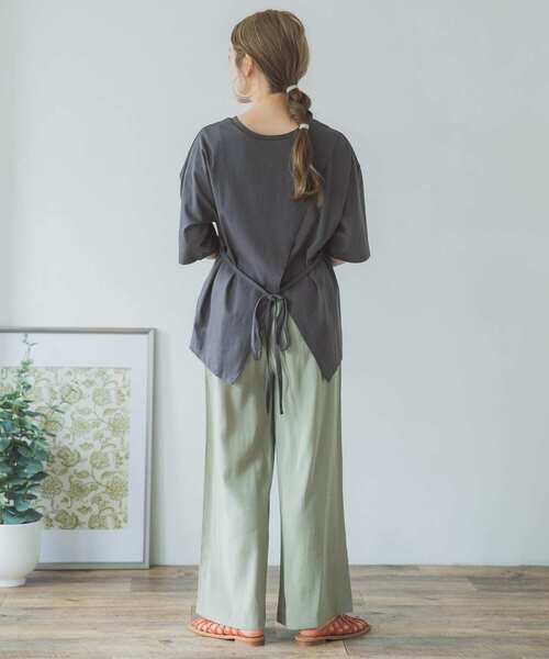 ITEMS URBANRESEARCH（アイテムズ アーバンリサーチ）の「2WAYバックオープンプルオーバー（Tシャツ/カットソー・レディース・スミクロ/ピンク系その他/グレー系その他・FREE）」の17枚目の写真