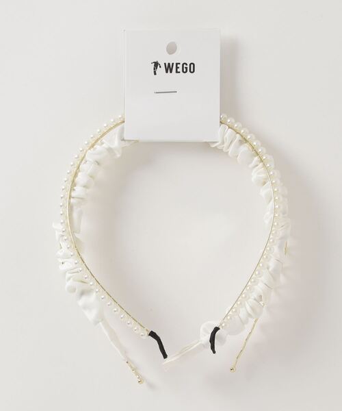 WEGO（ウィゴー）の「WEGO/【3点セット】ギャザーマルチカチューシャ（カチューシャ・レディース・ブラック/オフホワイト/グリーン/その他1・FREE）」の6枚目の写真