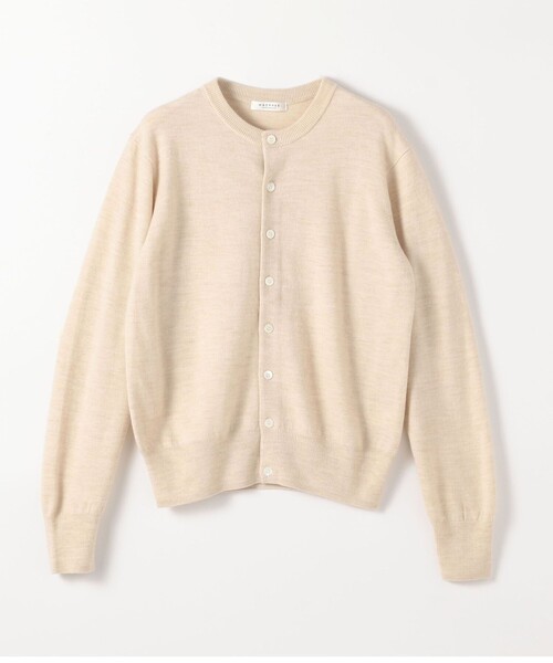 TOMORROWLAND （トゥモローランド）の「プレーンウール クルーネックカーディガン（カーディガン/ボレロ・レディース・ライトグレー/ネイビー/レッド/ブルー/ボルドー/ライトベージュ・S/M）」の3枚目の写真