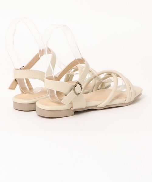 ehka sopo(エヘカソポ)の「ストリングサンダル(サンダル・レディース・オフホワイト/ベージュ/ミント・MEDIUM/LARGE)」の4枚目の写真