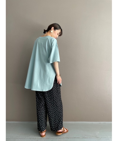 BEARDSLEY(ビアズリー)の「配色ステッチT(Tシャツ/カットソー・レディース・ライトグレー/サックスブルー・FREE)」の18枚目の写真