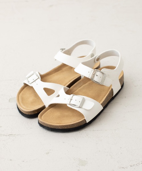 collex（コレックス）の「バックルフットベッドサンダル（サンダル・レディース・ブラック/ホワイト・L/M）」の6枚目の写真