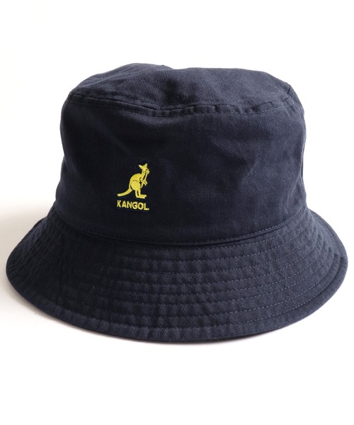 KANGOL（カンゴール）の「Washed Bucket ウォッシュドバケットハット（ハット・メンズ・ベージュ/ダークグリーン/ネイビー/ブラック/ホワイト/カーキ/ホワイト系その他・M/L/XL）」の7枚目の写真