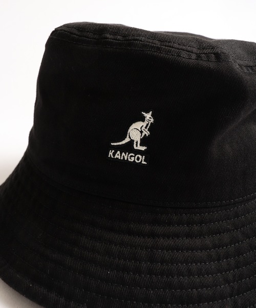 KANGOL（カンゴール）の「Washed Bucket ウォッシュドバケットハット（ハット・メンズ・ベージュ/ダークグリーン/ネイビー/ブラック/ホワイト/カーキ/ホワイト系その他・M/L/XL）」の16枚目の写真