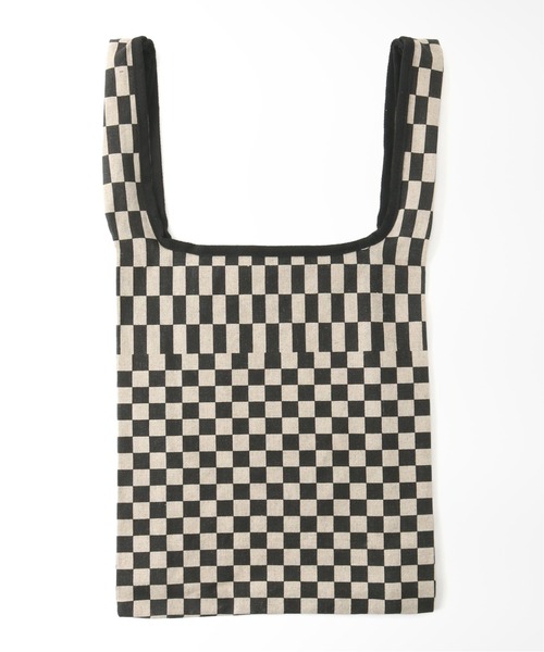 plage（プラージュ）の「Flag check バッグ◆（トートバッグ・レディース・ブラック・FREE）」の8枚目の写真