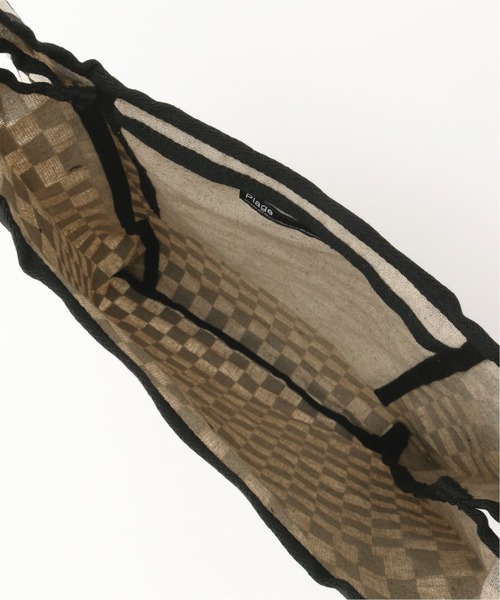 plage（プラージュ）の「Flag check バッグ◆（トートバッグ・レディース・ブラック・FREE）」の4枚目の写真