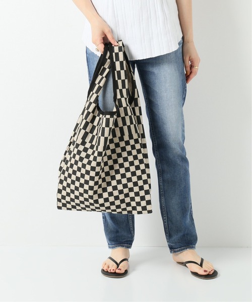 plage（プラージュ）の「Flag check バッグ◆（トートバッグ・レディース・ブラック・FREE）」の9枚目の写真
