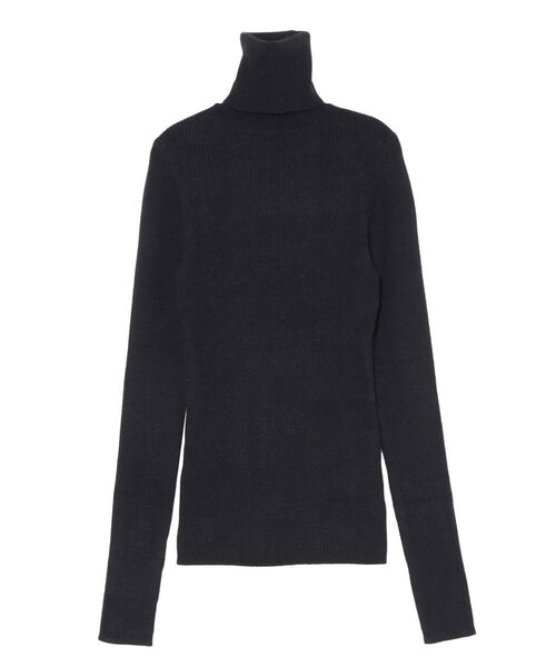 LAGUNAMOON（ラグナムーン）の「ベーシックリブタートルネックプルオーバー（ニット/セーター・レディース・アイボリー/ブラック/マスタード/モカ・FREE）」の15枚目の写真