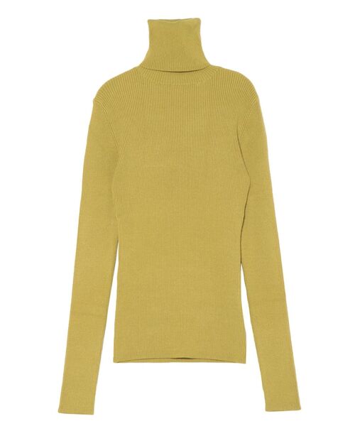 LAGUNAMOON（ラグナムーン）の「ベーシックリブタートルネックプルオーバー（ニット/セーター・レディース・アイボリー/ブラック/マスタード/モカ・FREE）」の12枚目の写真