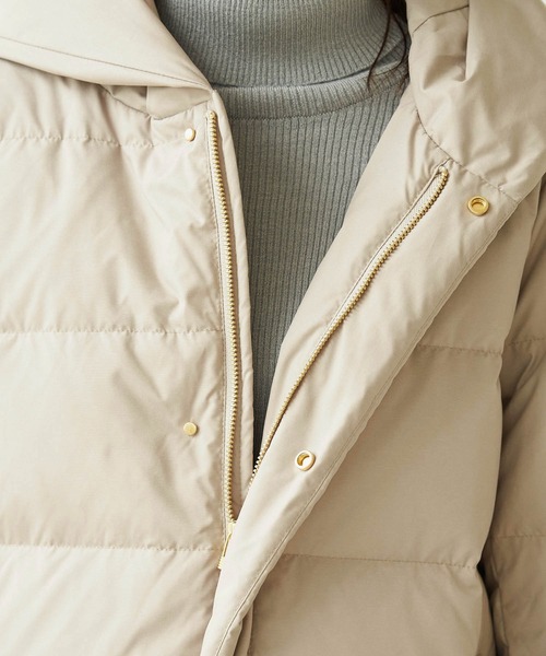 ROPE' PICNIC（ロペピクニック）の「ショールフードミドルダウンコート（ダウンジャケット/コート・レディース・ブラック/ダークブラウン・38/40）」の6枚目の写真