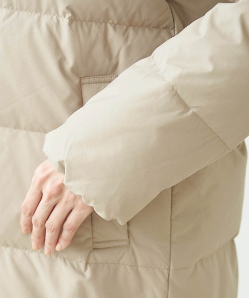 ROPE' PICNIC（ロペピクニック）の「ショールフードミドルダウンコート（ダウンジャケット/コート・レディース・ブラック/ダークブラウン・38/40）」の7枚目の写真