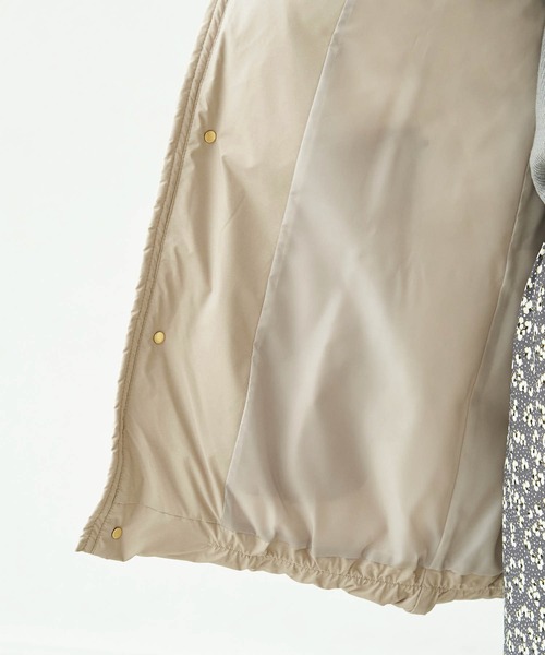 ROPE' PICNIC（ロペピクニック）の「ショールフードミドルダウンコート（ダウンジャケット/コート・レディース・ブラック/ダークブラウン・38/40）」の10枚目の写真