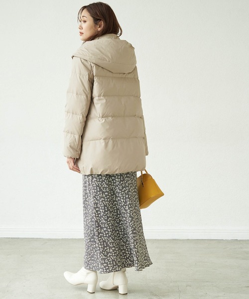 ROPE' PICNIC（ロペピクニック）の「ショールフードミドルダウンコート（ダウンジャケット/コート・レディース・ブラック/ダークブラウン・38/40）」の18枚目の写真