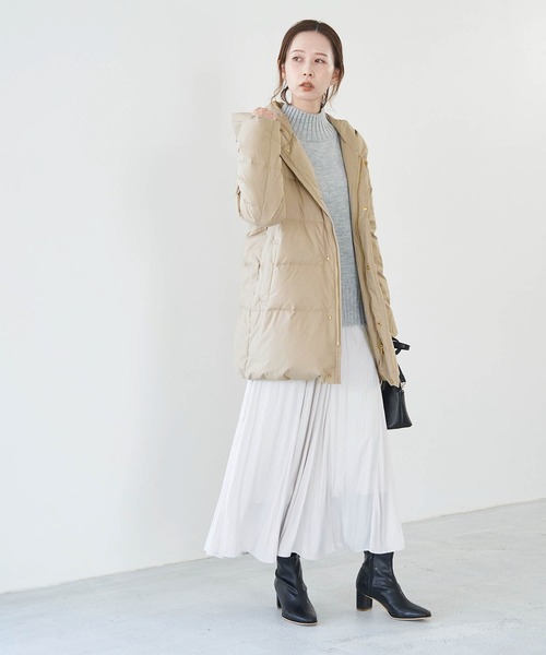 ROPE' PICNIC（ロペピクニック）の「ショールフードミドルダウンコート