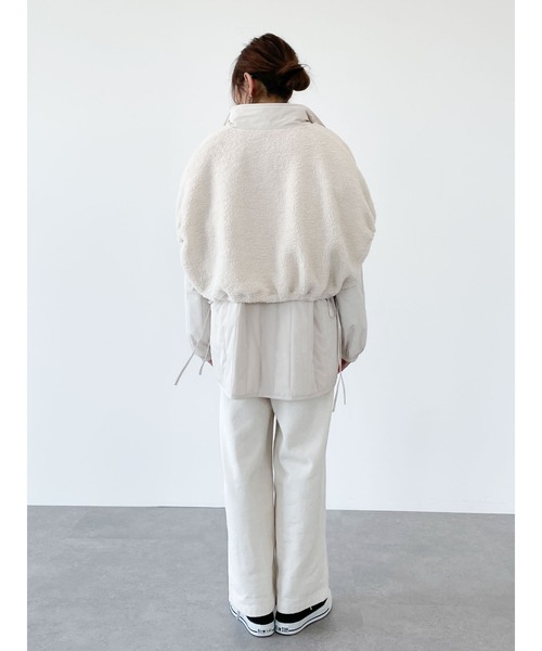 SLURR（スラ―）の「3wayボアミックスブルゾン（ブルゾン・レディース・アイボリー/ベージュ・FREE）」の19枚目の写真