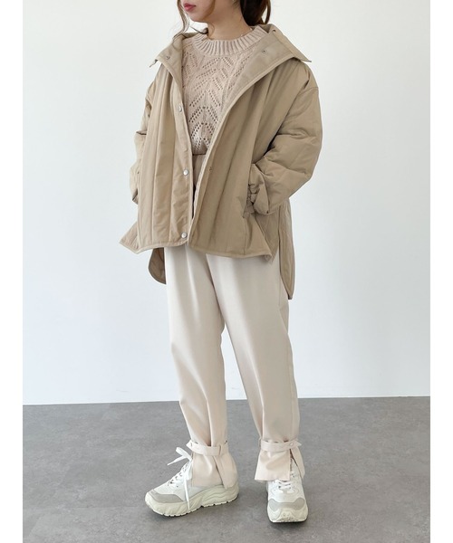 SLURR（スラ―）の「3wayボアミックスブルゾン（ブルゾン・レディース・アイボリー/ベージュ・FREE）」の7枚目の写真