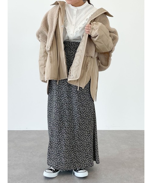 SLURR（スラ―）の「3wayボアミックスブルゾン（ブルゾン・レディース・アイボリー/ベージュ・FREE）」の9枚目の写真