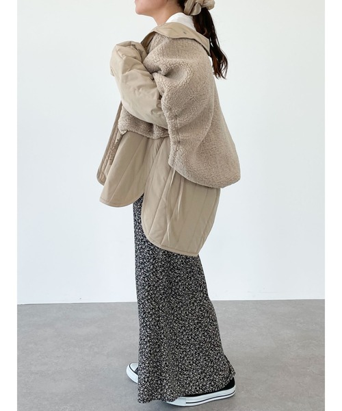 SLURR（スラ―）の「3wayボアミックスブルゾン（ブルゾン・レディース・アイボリー/ベージュ・FREE）」の10枚目の写真