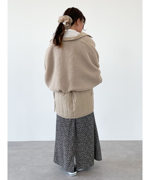 SLURR（スラ―）の「3wayボアミックスブルゾン（ブルゾン・レディース・アイボリー/ベージュ・FREE）」の11枚目の写真