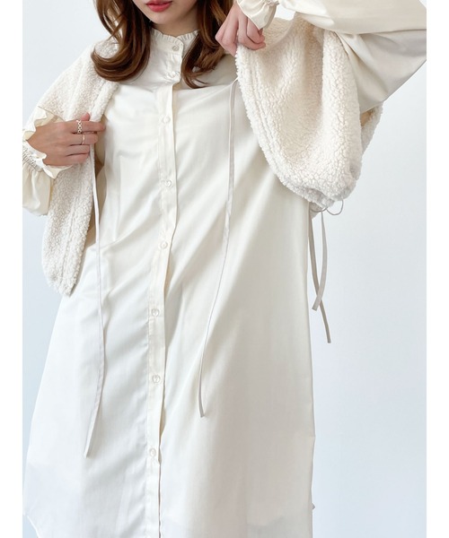 SLURR（スラ―）の「3wayボアミックスブルゾン（ブルゾン・レディース・アイボリー/ベージュ・FREE）」の16枚目の写真