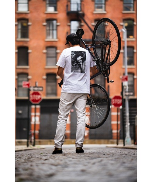 JOURNAL STANDARD（ジャーナルスタンダード）の「Vulture【HHF / ハロルド・ハンター 】RAIL（Tシャツ/カットソー・メンズ・ホワイト/ブラック・MEDIUM/LARGE/X-LARGE）」の3枚目の写真