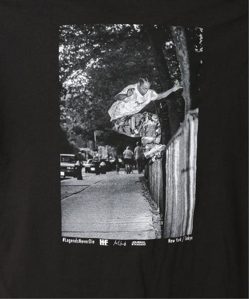 JOURNAL STANDARD（ジャーナルスタンダード）の「Vulture【HHF / ハロルド・ハンター 】RAIL（Tシャツ/カットソー・メンズ・ホワイト/ブラック・MEDIUM/LARGE/X-LARGE）」の5枚目の写真