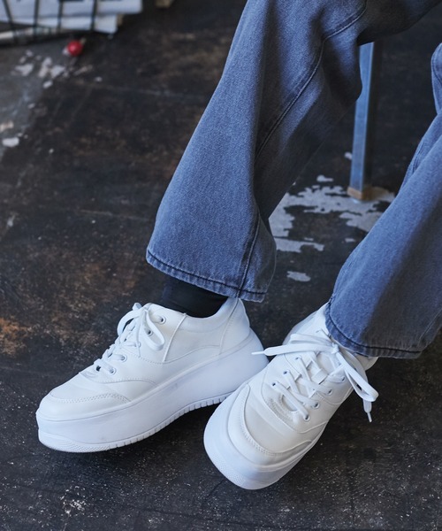 WEGO（ウィゴー）の「WEGO/ライトソールスニーカー（スニーカー・レディース・ホワイト/ブラック・SMALL/MEDIUM/LARGE）」の20枚目の写真