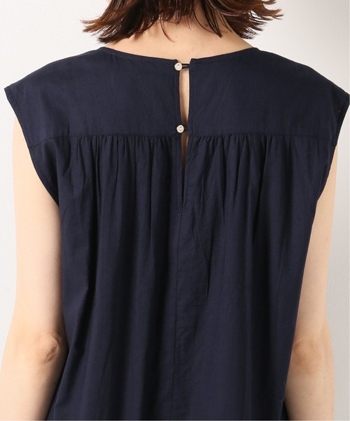 IENA コットンナイロンフォルムワンピース　maison ネイビー　36 IENA コットンナイロンフォルムワンピース maison ネイビー 36