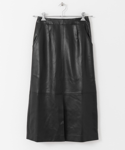 URBAN RESEARCH ROSSO（アーバンリサーチロッソ）の「フロントスリットフェイクレザータイトスカート（スカート・レディース・ブラック・38/36）」の13枚目の写真