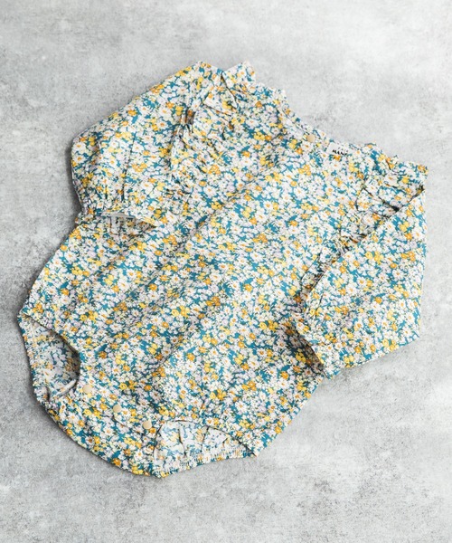 pairmanon（ペアマノン）の「【ベビー】フロントフリル長袖ロンパース（ロンパース・キッズ・ブルー/ライトグリーン/モスグリーン/モカ/ホワイト系その他/ベージュ系その他/ライトイエロー/オレンジ系その他/ブルーグリーン/グレイッシュベージュ/サーモンピンク/ホワイト系その他2/ホワイト系その他7/グレー系その他5/ベージュ系その他2/ベージュ系その他6/ベージュ系その他7/ブルー系その他2/ブルー系その他3・80/70）」の15枚目の写真