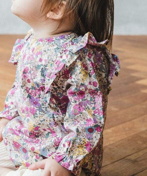 pairmanon（ペアマノン）の「【ベビー】フロントフリル長袖ロンパース（ロンパース・キッズ・ブルー/ライトグリーン/モスグリーン/モカ/ホワイト系その他/ベージュ系その他/ライトイエロー/オレンジ系その他/ブルーグリーン/グレイッシュベージュ/サーモンピンク/ホワイト系その他2/ホワイト系その他7/グレー系その他5/ベージュ系その他2/ベージュ系その他6/ベージュ系その他7/ブルー系その他2/ブルー系その他3・80/70）」の21枚目の写真