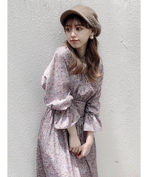 dazzlin（ダズリン）の「FIGFLOWERパイピングワンピース（ワンピース・レディース・パープル/ブラウン/イエロー・FREE）」の10枚目の写真