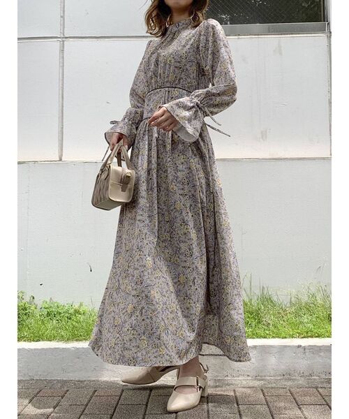 dazzlin（ダズリン）の「FIGFLOWERパイピングワンピース（ワンピース・レディース・パープル/ブラウン/イエロー・FREE）」の15枚目の写真