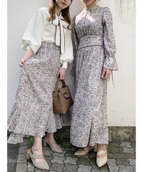 dazzlin（ダズリン）の「FIGFLOWERパイピングワンピース（ワンピース・レディース・パープル/ブラウン/イエロー・FREE）」の11枚目の写真