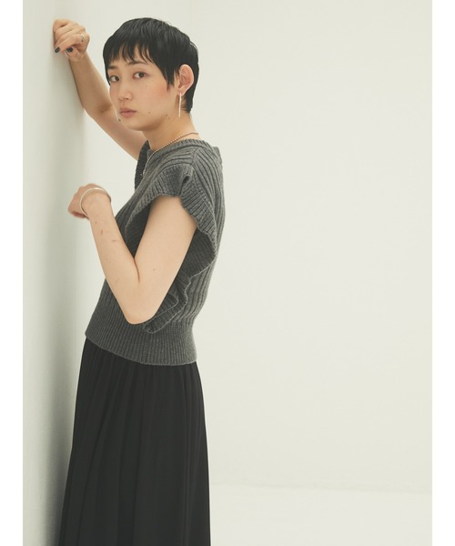 armonia(アルモニーア)の「armonia・フリルニットセットワンピース*(ワンピース・レディース・グレー/カーキ・FREE)」の17枚目の写真